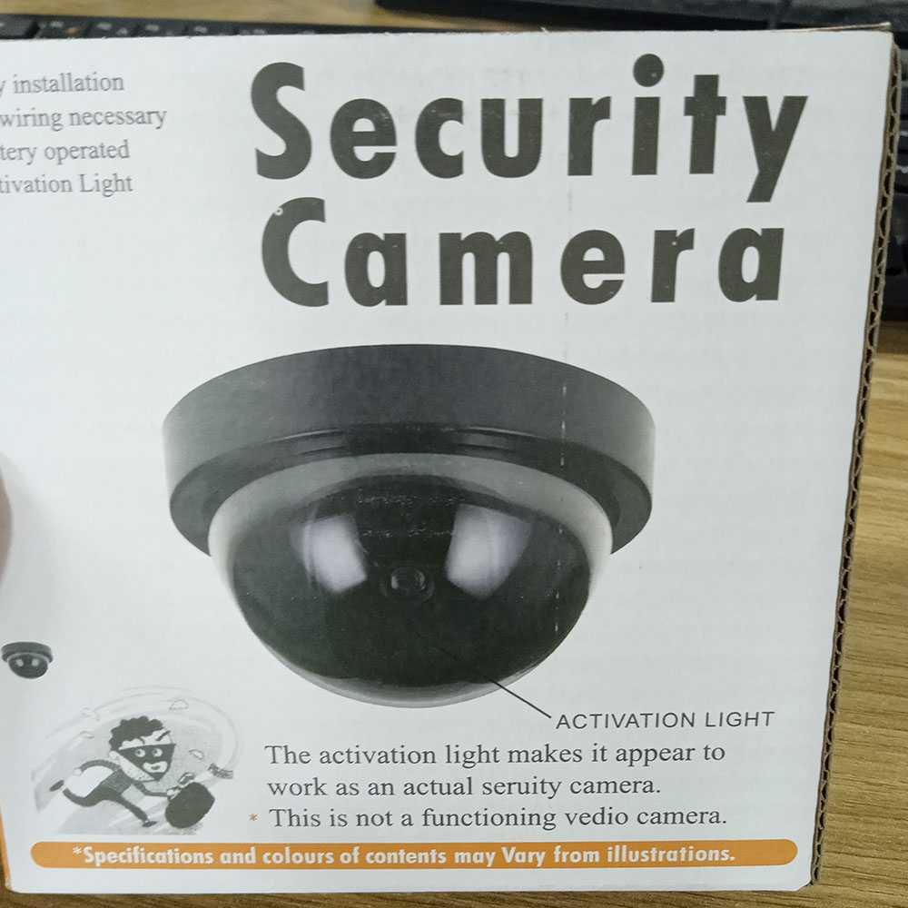 CCTV Fake Dummy Dome lampu berkedip seperti Dome camera nyata asli Kamera keamanan rumah mencegah pencurian dan kejahatan menakutkan pelaku kriminal Indoor Outdoor Camera Dummy Surveillance Camera Home Dome Waterproof Fake CCTV Security Cameras With Flash