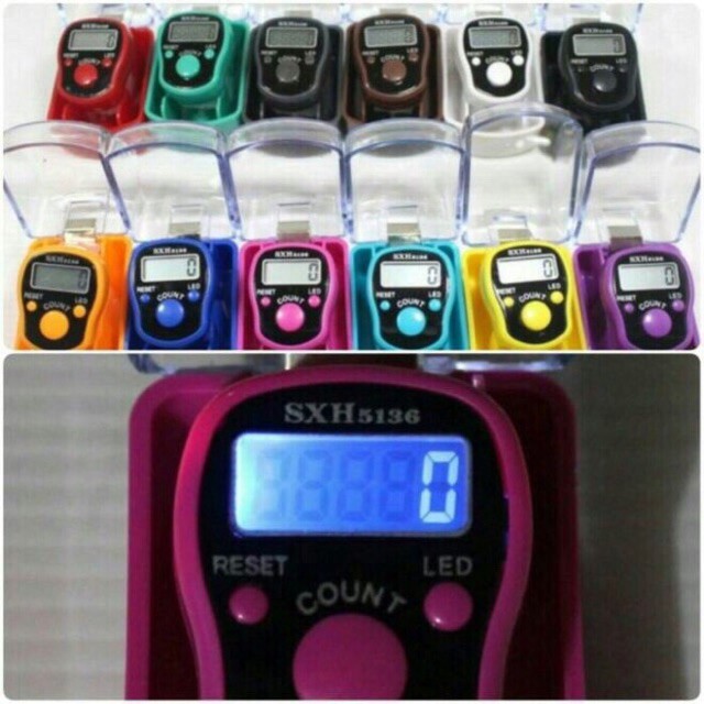 Tasbih BESAR Digital LED NEW KEMASAN BOX MIKA