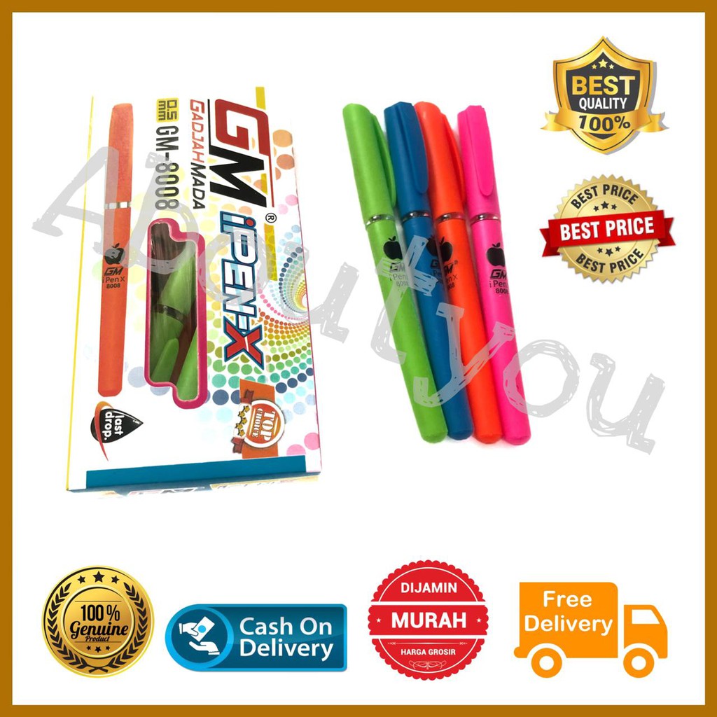 

PROMO Pen/ bolpen/ pulpen/ ballpoint/ pena GEL pen murah IPEN X 0.38mm