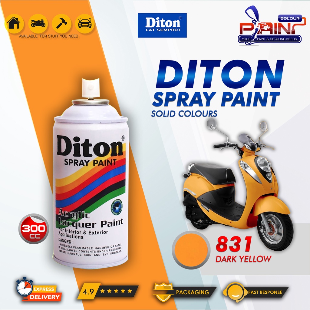 Diton 831 Dark Yellow Cat Semprot/Pylox/Samurai Motor/Helm/Gundam