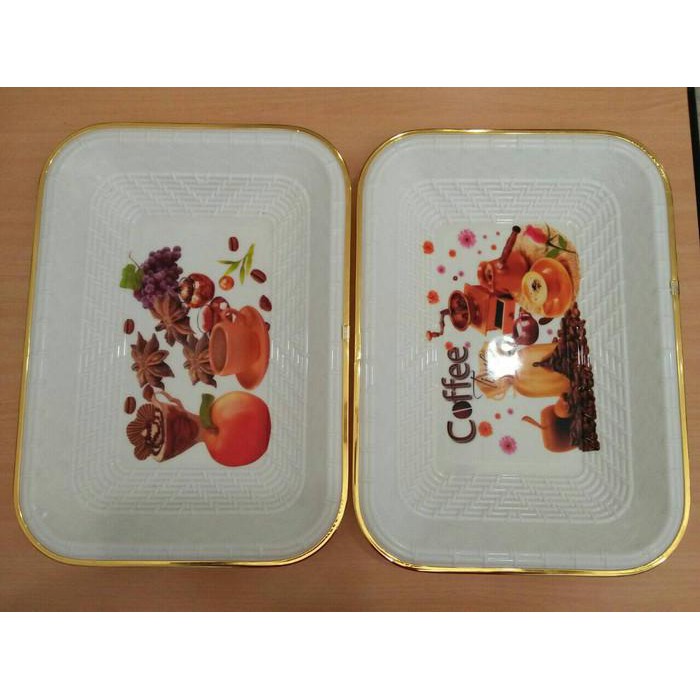 Nampan / Tray / Baki / Nampan Cantik Plastik #8033 Bisa cod