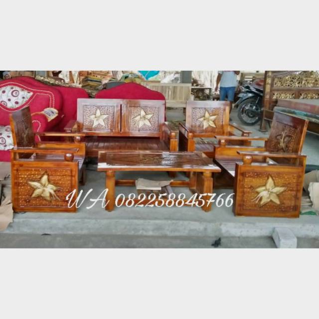 Kursi Tamu Cantik Klasik, Meja Kursi Jati Dari Jepara Murah