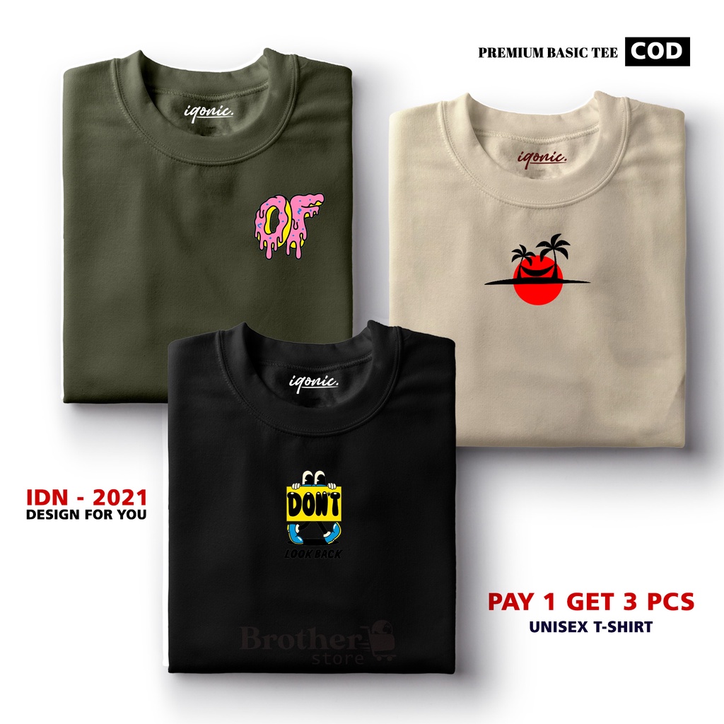 BUY 1 OR 3 PCS ( PROMO COD ) BROTHER STORE / Kaos Distro100% Catoon Combed 30s / ArticelODS