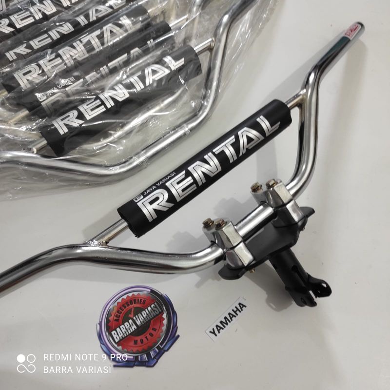 BEST PRODUK!!PAKET STANG CHROME RACING TRONDOL MATIC BEBEK HONDA YAMAHA SUZUKI