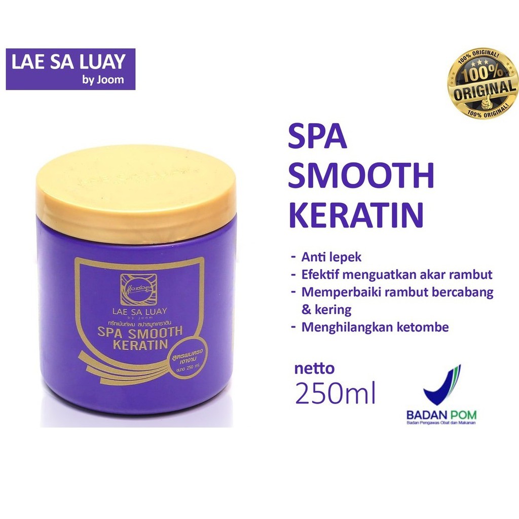 [PROMO] BPOM LAE SA LUAY HAIR SPA SMOOTH KERATIN ORI THAILAND MASKER RAMBUT KONDISIONER TERMURAH