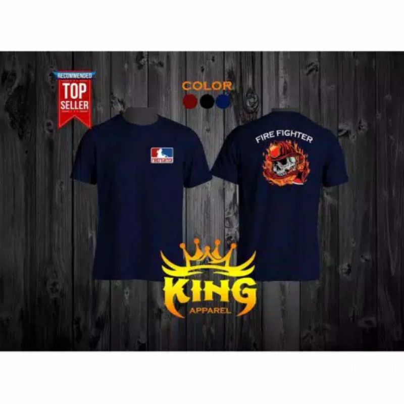 Kaos Baju DAMKAR FIREFIGHTER Lengan Pendek