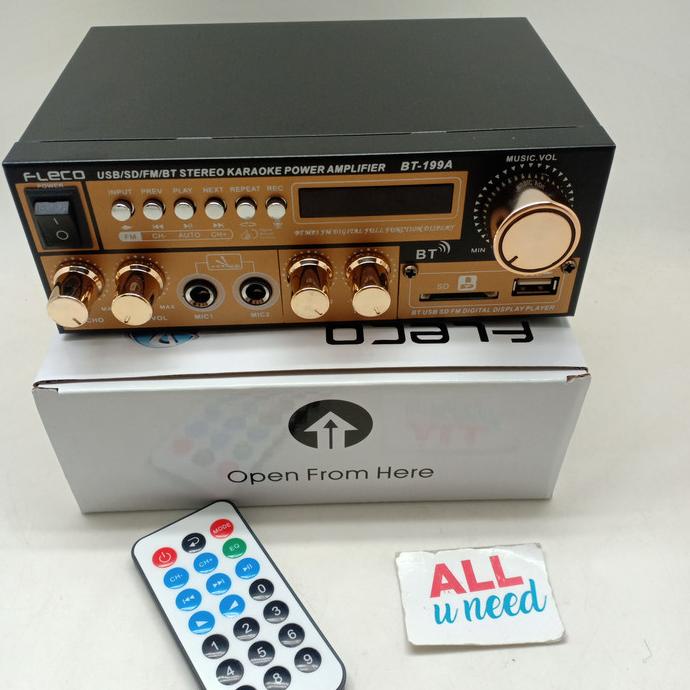 Amplifier Bluetooth Fleco BT-199A - Ampli Fleco 199A Amplifier Karaoke
