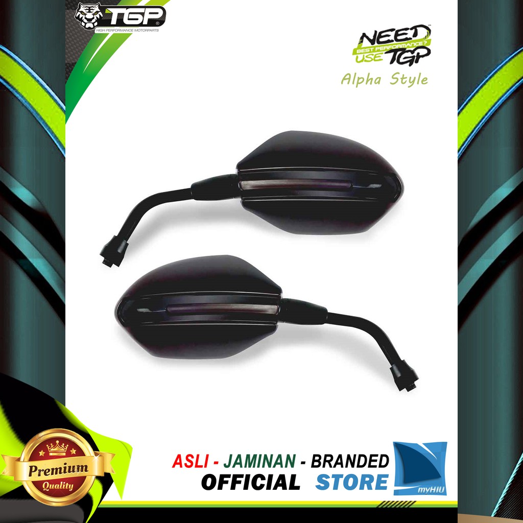 Spion / Mirror Assy untuk Semua Motor Honda Baut 10 mm Model Alpha TGP ( All Honda Series )