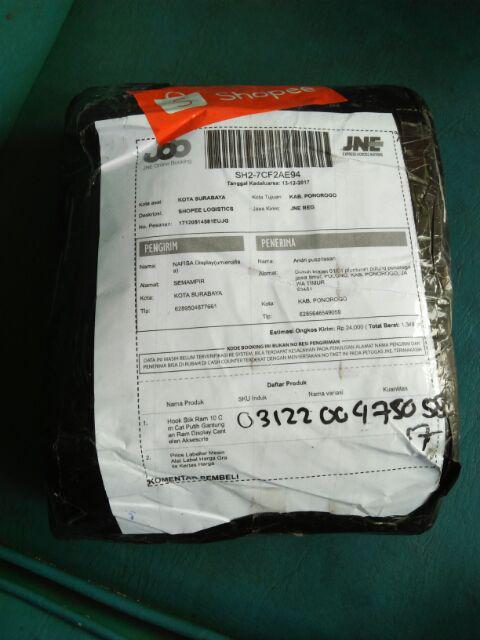 Single Hook Gantungan Ram 10 Cm Cat Putih Display Cantolan Aksesoris Sc 10 Nafisa