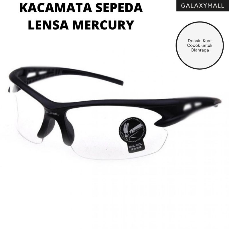Kacamata Olahraga Sepeda Lensa / Kacamata Pria Wanita Anak Mercury Murah Berkualitas