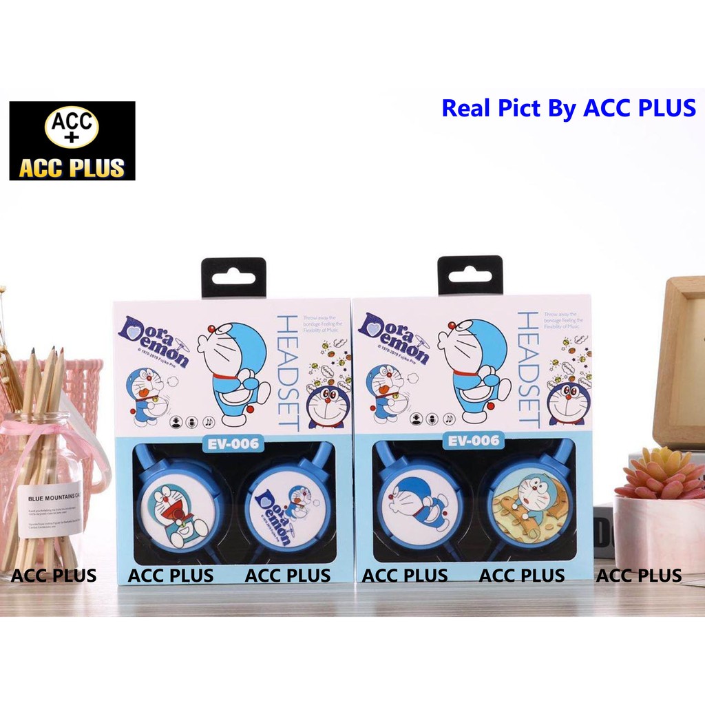 Headphone Bando Anak-Anak Motif Unicron / Doraemon / Hello Kitty