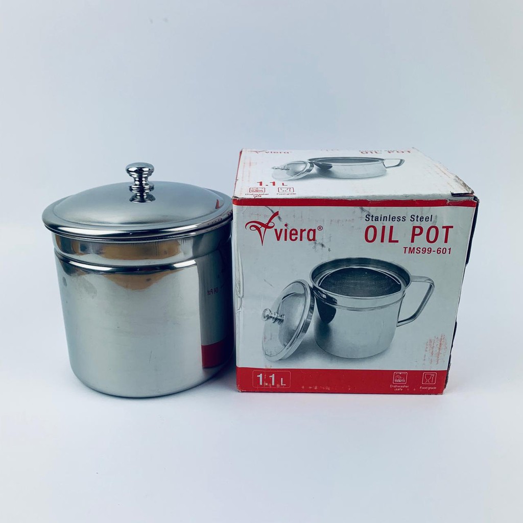 Wadah penyaring minyak / Teko / Viera / Oil pot / 1.1 liter