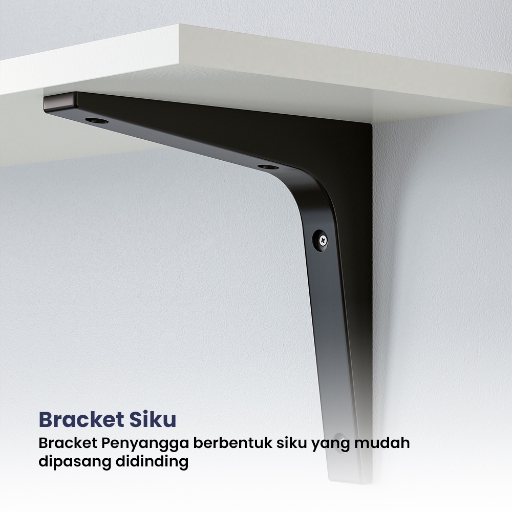 Bracket Siku Dinding Penyangga Serbaguna