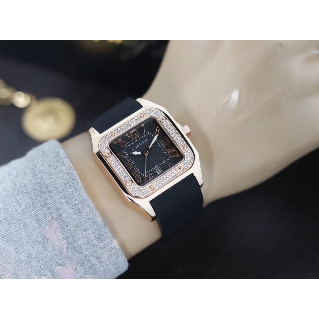 jam tangan wanita cartier terbaru sj1059A