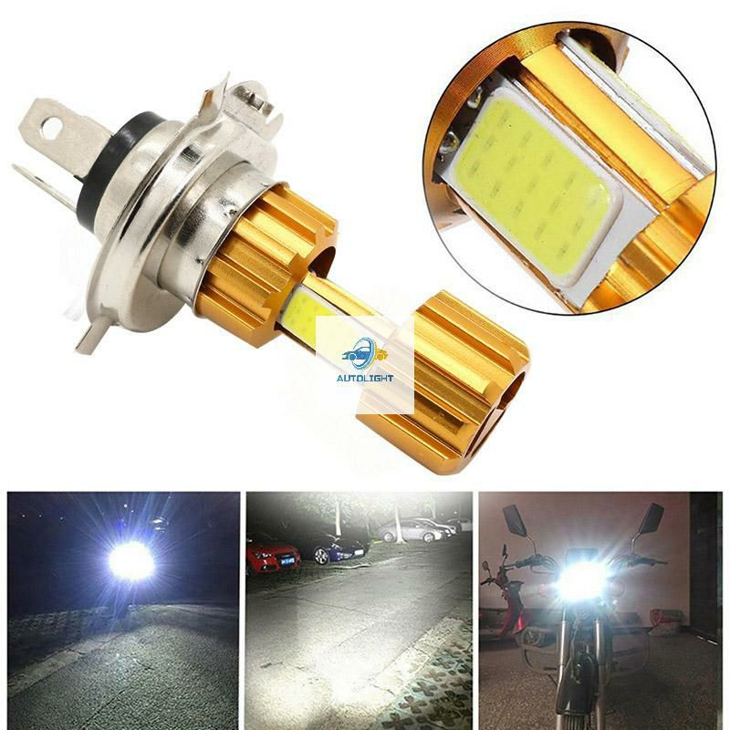 Lampu LED Motor H4 / 3 Sisi Cob Super terang