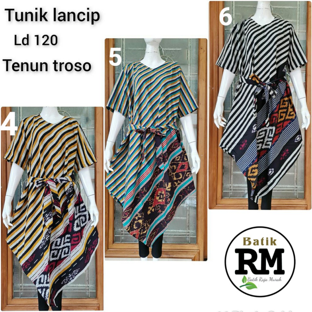 Dress lancip tali ori tenun troso