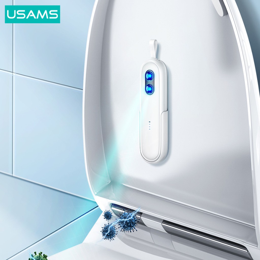 USAMS ZB210 Lampu UVC Sterilizer Smart Portable Toilet UV Lamp