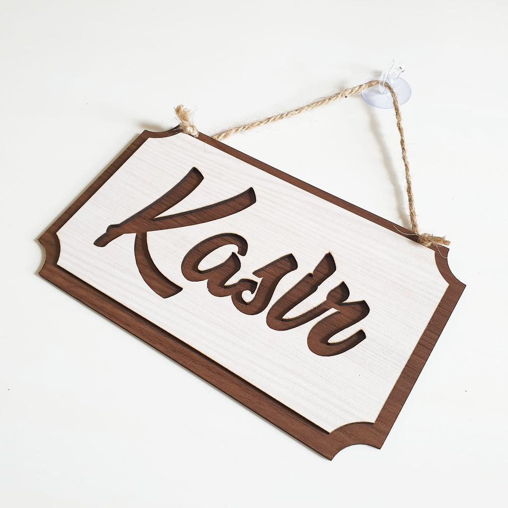 Sign Cafe KASIR KOTAK - Nail Your Art - Signage Laser Cutting