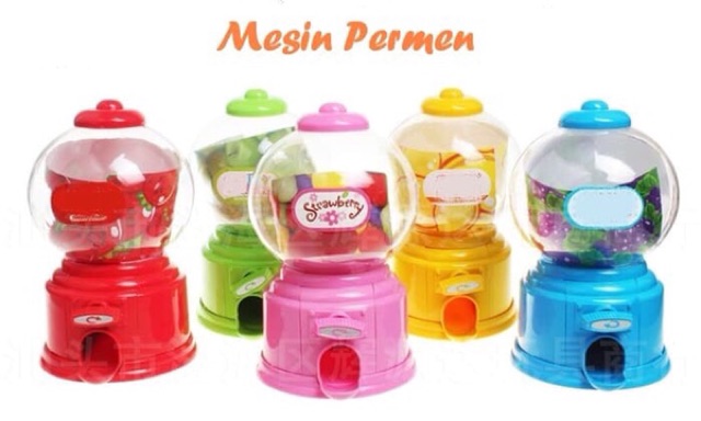 Mini mesin permen candy machine toples permen unik ok  good quality