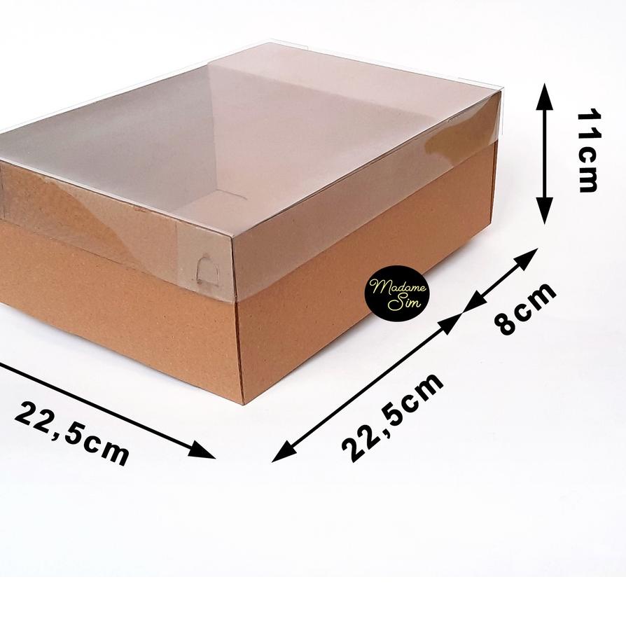 

Best - BOX PUDING - DUS KUE - KOTAK - KARDUS 22 x 22 x 11 CM ISI 10 PCS