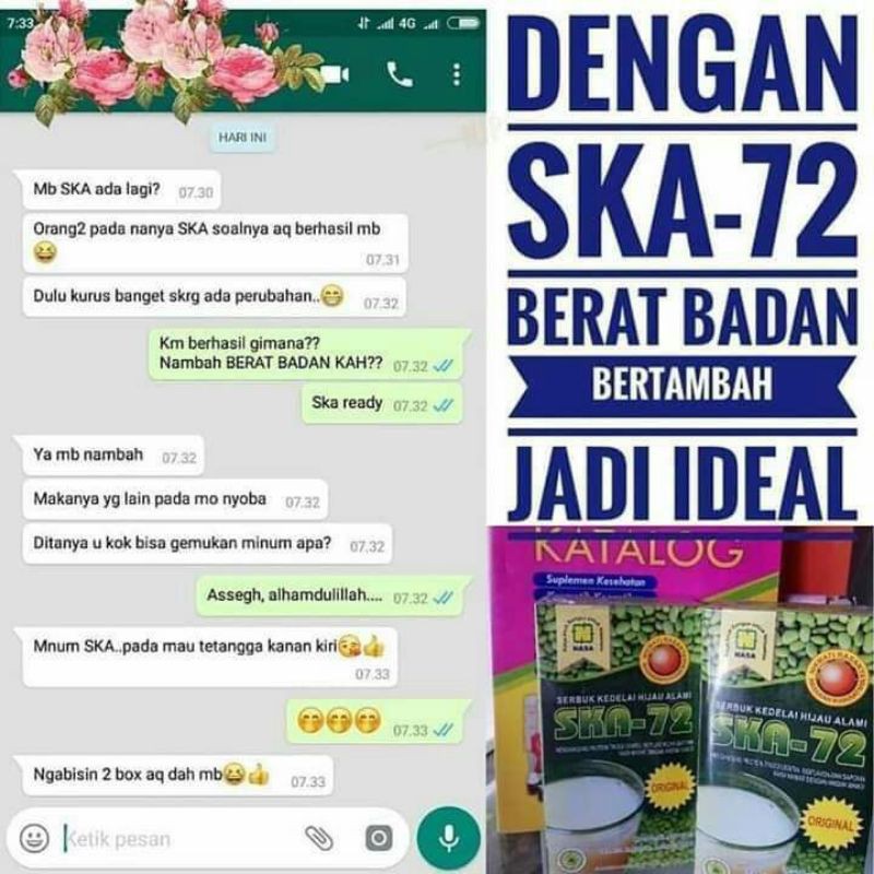 

SKAO-72 NASA/Minuman penambah berat badan