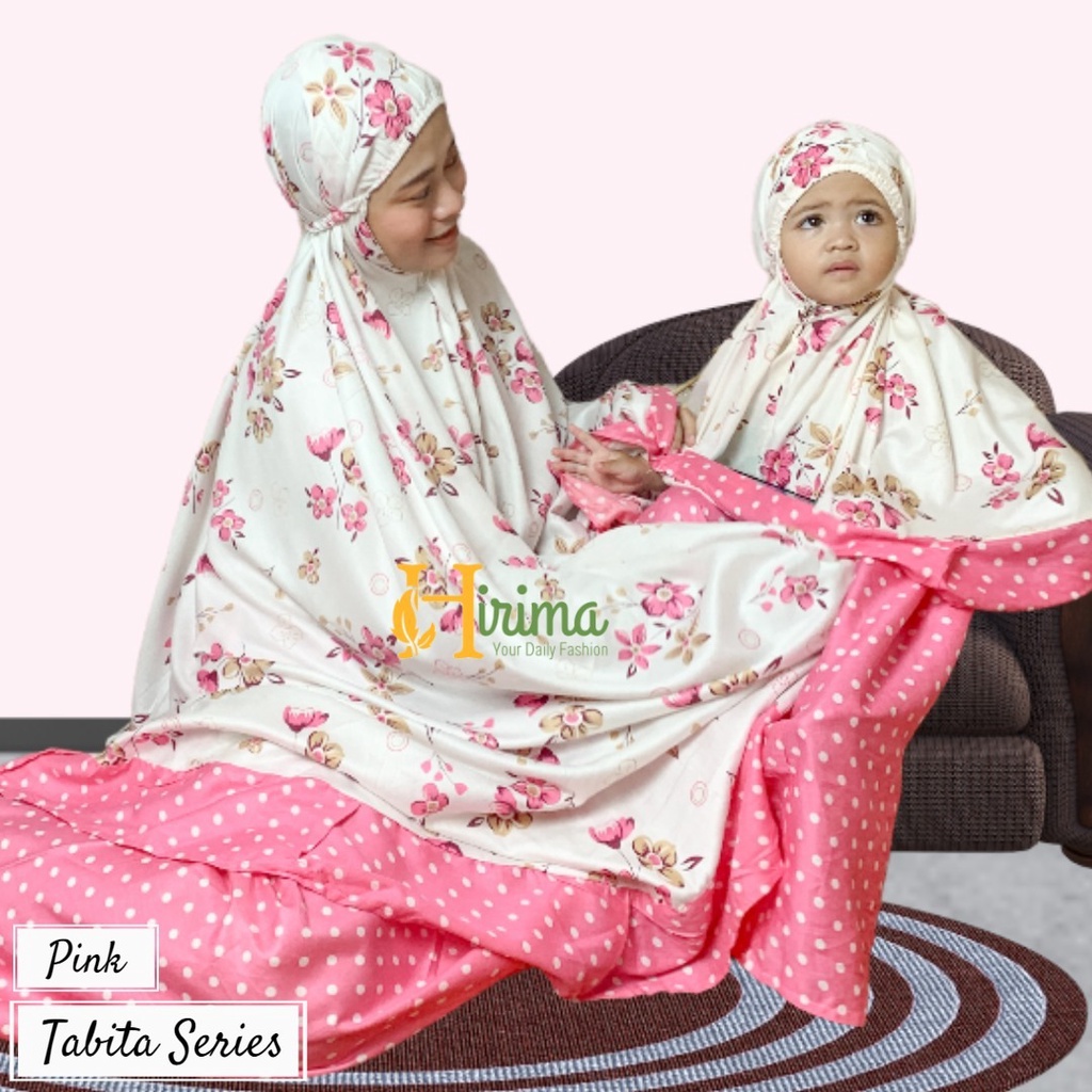 mukena bahan katun rayon adem dewasa dan anak bisa couple