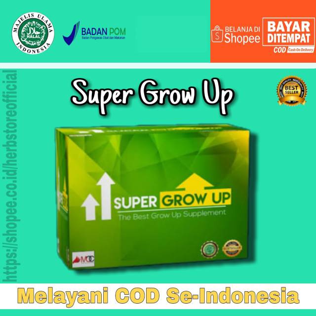 

SUPER GROW UP / PENINGGI BADAN ORIGINAL / SUPLEMEN TINGGI BADAN / SUSU KALSIUM