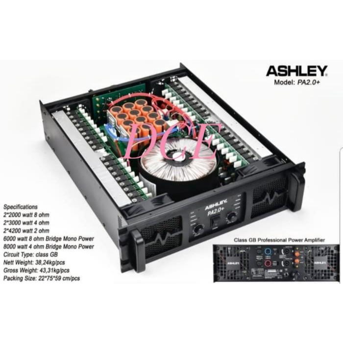 POWER AMPLIFIER ASHLEY PA 2.0 PLUS PA2.0+ PA 2.0+ Class GB ORIGINAL