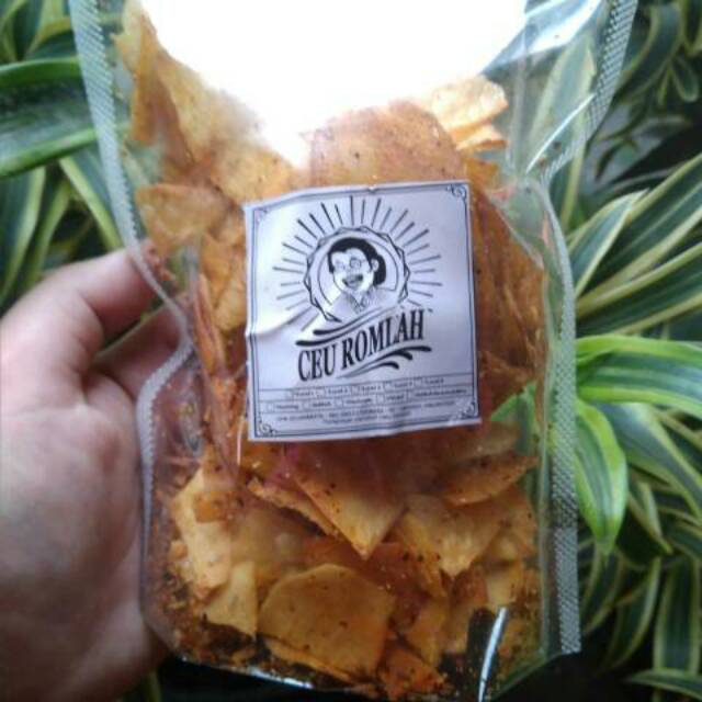 

Keripik setan level sepedas mantan Bandung 100gram pedas enak