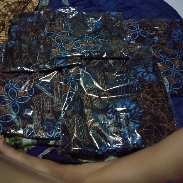 Batik Couple Keluarga Sania Ruffle Ori Ndoro Jowi Dnt Senobiru Shopee