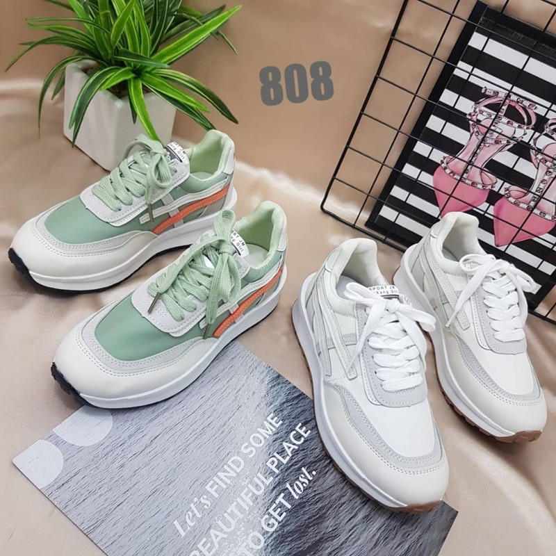Sneakers Harajuku import sepatu wanita olahraga sporty casual 808 high quality fashion shoes