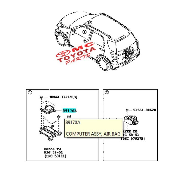 ECU / Computer Engine Control / Komputer Rush Terios 89170-BZ340