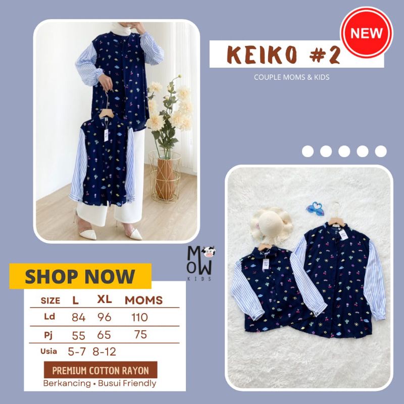 Couple ibu anak Keiko set blouse by mowmo kids
