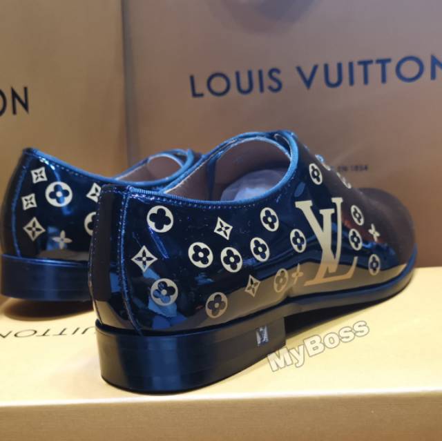 Sepatu pantofel lv mirror quality shoes lou is vuitton formal pria kantor