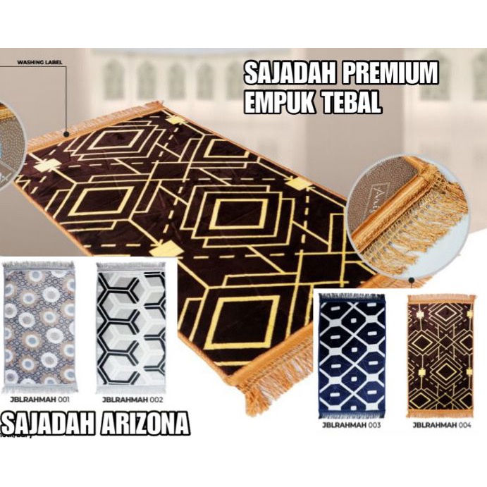 SAJADAH TURKI PREMIUM EMPUK TEBAL 65 X 110 CM ADA ANTI SLIP