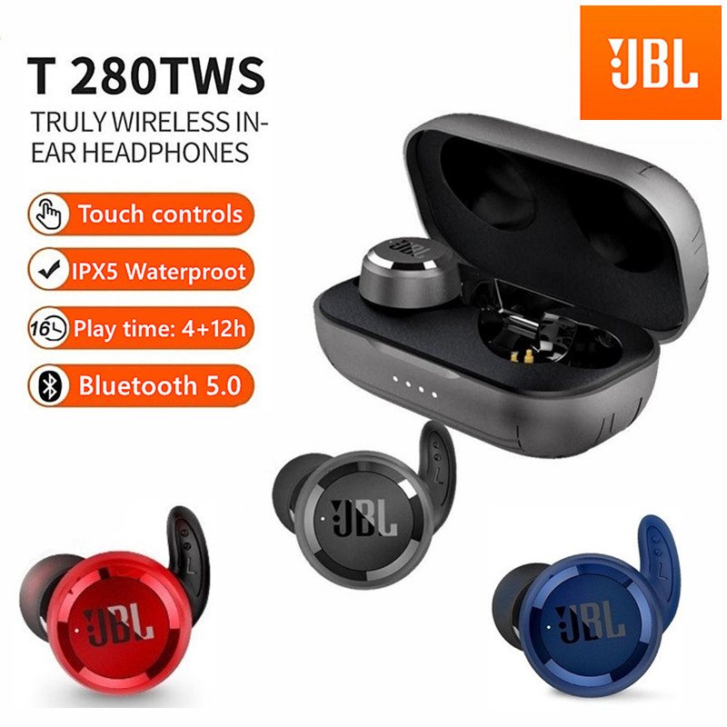 jbl t280 tws bluetooth wireless headphones