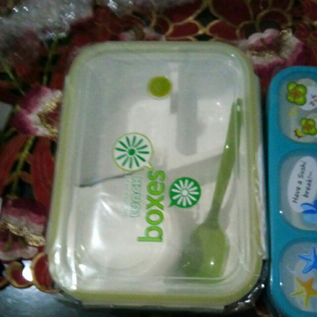 Yooyee Lunch Box 415 4 Sekat / Kotak Makan Bento Set Anti Tumpah Yoyee / Lunch Box Yooyee 415