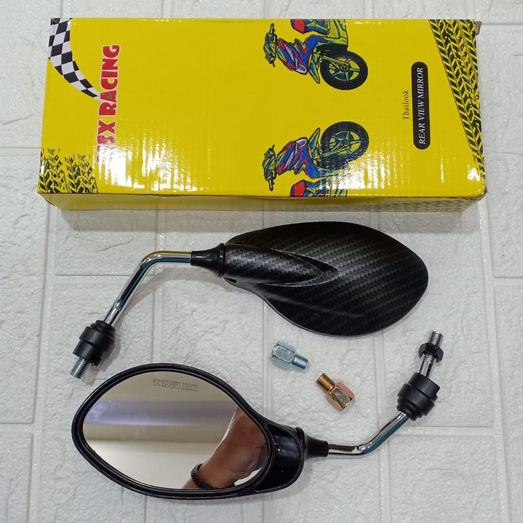 Spion X1 Original Spion X1 Yamaha Dan Honda Karbon/Hitam/Gold/Croome Ori Yamaha Universal