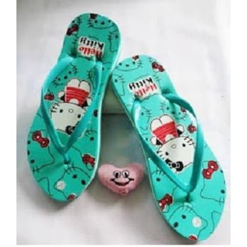 Sandal dewasa jepit wanita/Sandal karakter - Ungu