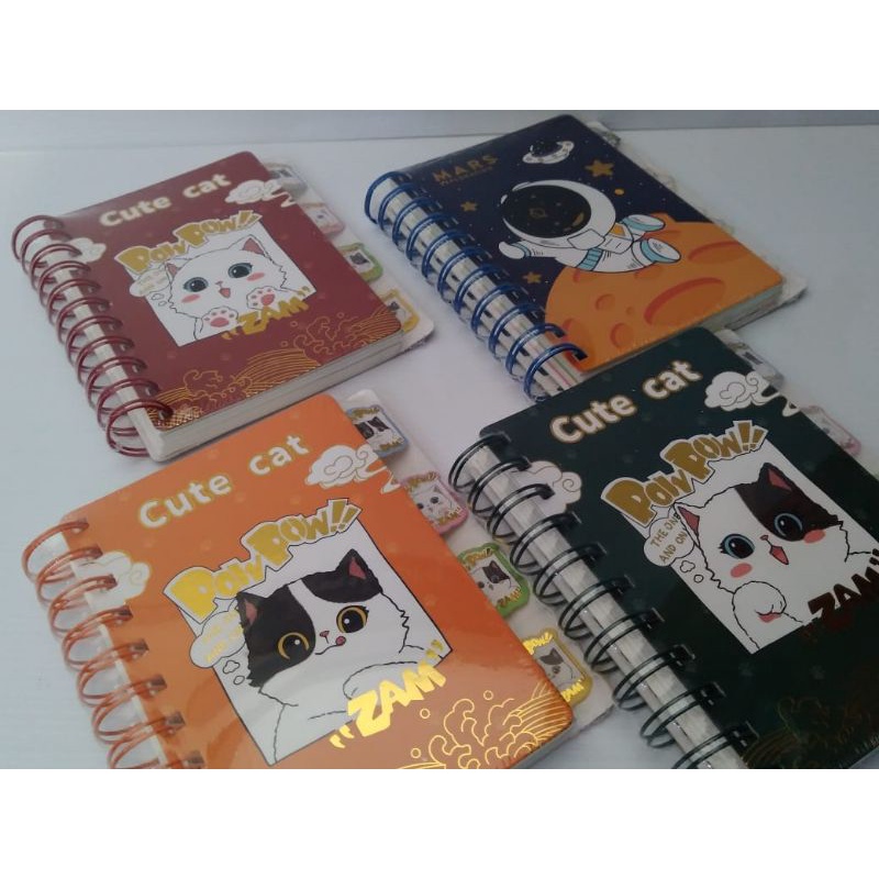 

Note book spiral fancy a6