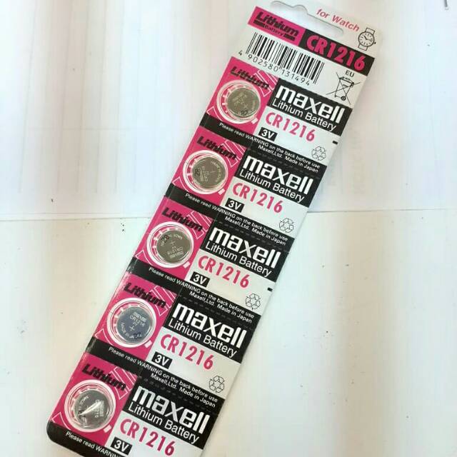 batre battery CR1216 maxell original ASLI