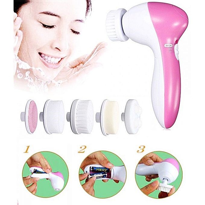 Promo!!! Alat Pembersih Wajah Menghilangkan Flek-Flek Hitam Dan Lainnya Elektrik 5 In 1 Beaunty Care Massager AE-8782 Berkualitas