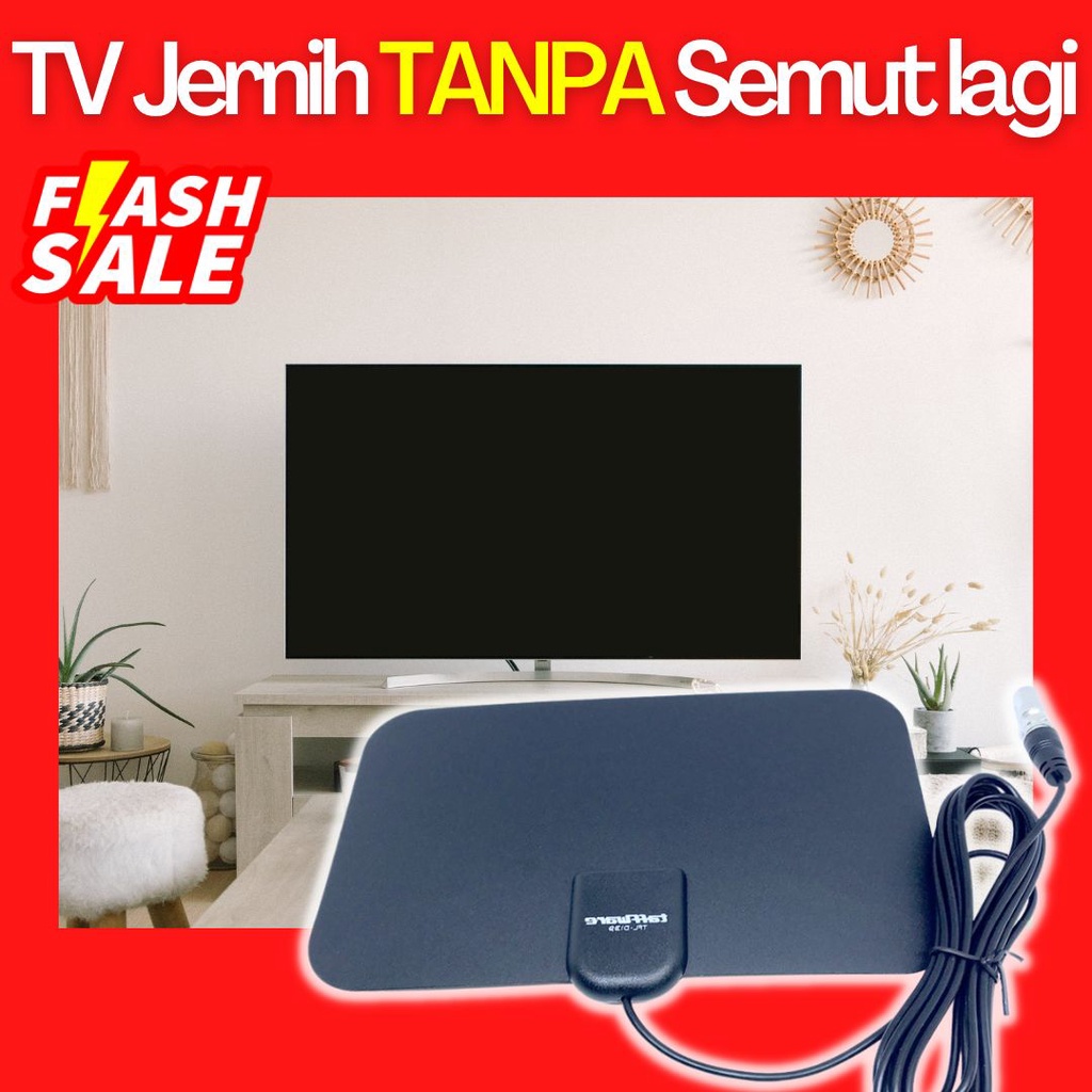 DIJAMIN ORIGINAL Antena Taffware TV DIGITAL/TABUNG GAMBAR JERNIH