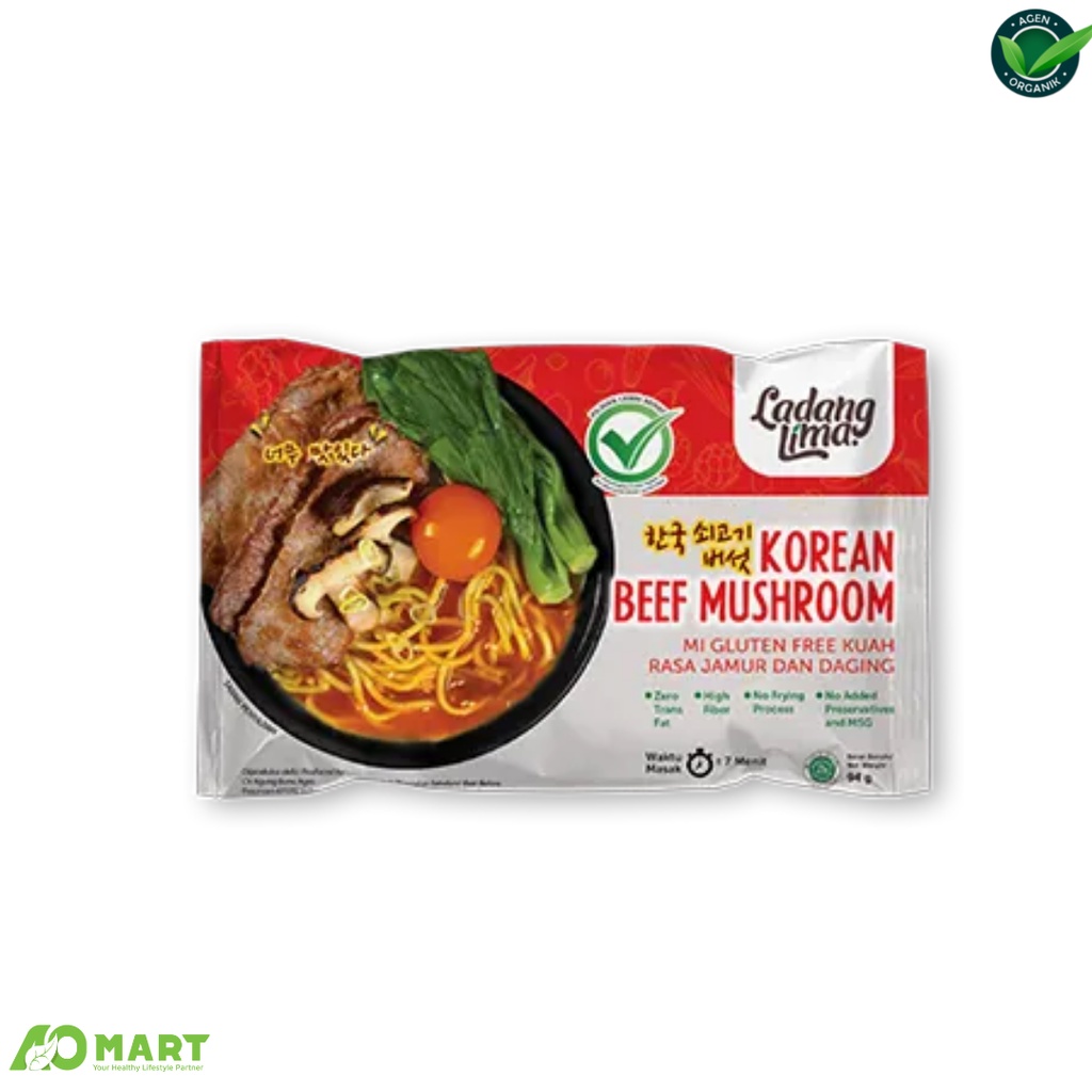 

Ladang Lima Korean Beef Mushroom Noodle Mie Gluten Free 94gr