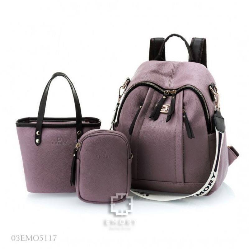 Tas Wanita EMORY Jasmine series 03EMO5117 ransel terdiri dari tujuh warna