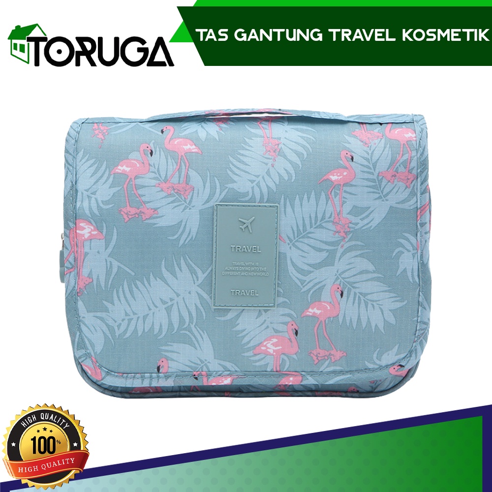 Tas Perlengkapan Mandi Kosmetik Makeup Gantung Travel Bag Toiletries