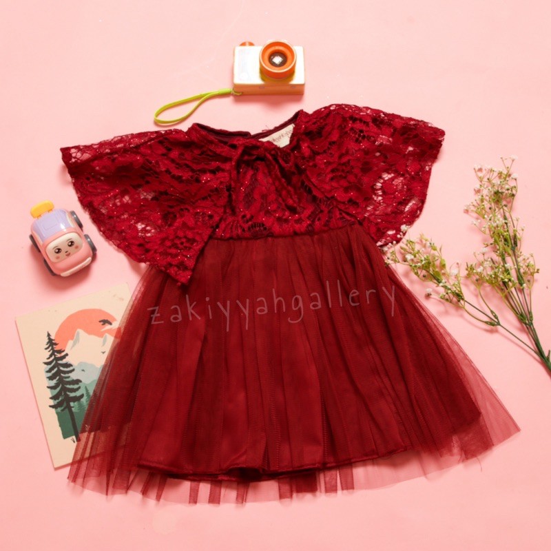 DRESS ANAK SABRINA/DRESS ANAK KONDANGAN/DRESS PESTA ANAK