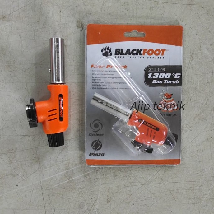 Gas torch pematik api blackfoot untuk gas kaleng