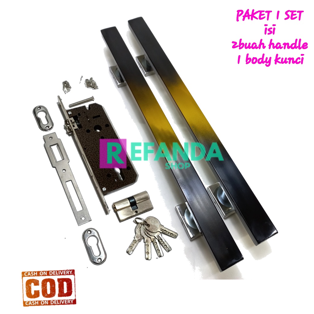 1set/2biji handle gagang tarikan pintu rumah minimalis modern terbaru dan termurah lengkap dengan sl