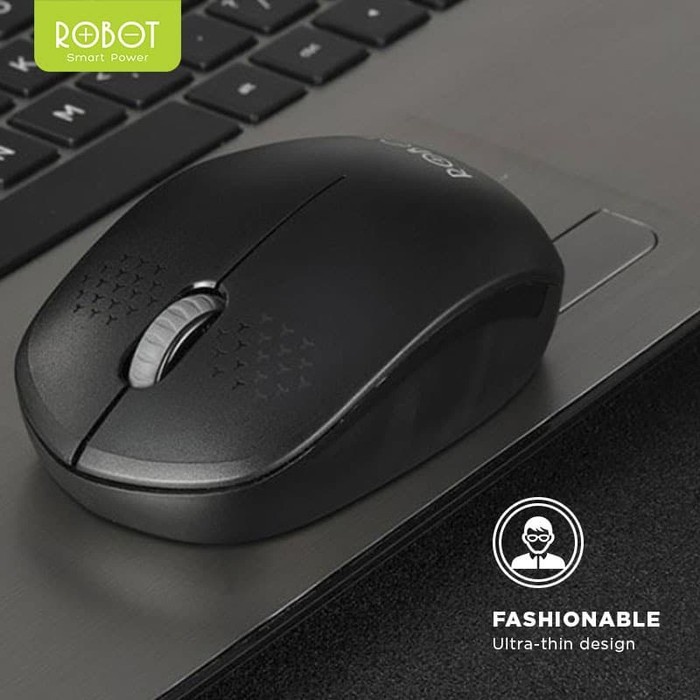 MOUSE ROBOT M210 2.4G WIRERESS OPTICAL USB -MOUSE KOMPUTER - LAPTOP -CCTV